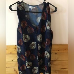 Northstyle Navy Floral Tank Womens size XL